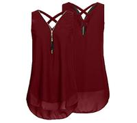 HOOUDO Tagesangebote Heute Sale Lässiges, Lockeres Tanktop Für Damen Schicke Tops Damen Party Traegertop Damen Grosse Groessen Top Damen Breite Träger Bluse Damen Gemustert Sale Angebote Bestellung