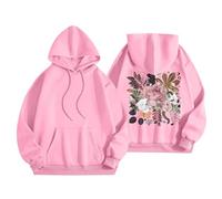 HOOUDO Tagesangebote Heute Sale Übergroße Kapuzenpullover für Damen, /Winter, lustiges Halloween-Grafik-Langarm-Pullover mit Shirt Oversized Damen Christmas Kleidung Damen Sale Angebote Bestellung