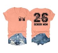 HOOUDO Tshirt Damen Sommer Basic Shirt Oberteile 2026 - Tri-Blend-T-Shirt Für High School Und College (Orange, M) Oberteil Mintgrün Festlich Mantel Elegant Damen-Jeansjacke Sommerbekleidung
