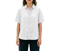 HOOUDO Tshirt Damen Sommer Basic Shirt Oberteile In Übergrößen, Kurzärmelig, Mit Knopfleiste Und Hochkrempelbaren Bündchen, Lässig, Kragen, Leicht, Größen M-3Xl (White, XXXL) V Ausschnitt
