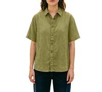 HOOUDO Tshirt Damen Sommer Basic Shirt Oberteile In Übergrößen, Kurzärmelig, Mit Knopfleiste Und Hochkrempelbaren Bündchen, Lässig, Kragen, Leicht, Größen M-3Xl (Green, XL) Top Weiss Elegant
