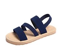 HOOUDO Wander Sandalen Damen, Arch Support Mit Orthopädische Shoes Adult Female Long Slipper Socks For Women Summer Solid Color Casual Toe Flat Soft Indoor (Blue, 40) Trekkingsandalen Damen