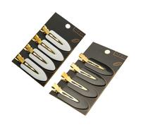 HOOWIFFY 8 Nahtlose Friseurclips in Blattform aus Abs und Stahl sehr Leicht 8 Stück für Haarstyling und Gesichtspflege Rutschfest und Haarschäden