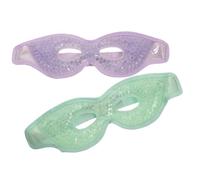 HOOWIFFY Pvc Schlafmaske 2 Stück Wiederverwendbare Augenkühlpads mit Weichem Hautfreundlichem Gel für Zuhause zur Linderung von Schwellungen und Trockenheit
