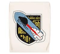 Hopestly Luftwaffe Jagdgeschwader 400 - Messerschmitt Me 163 Komet Wiederverwendbare Sportreisetasche aus Baumwolle Reusable Sport Bag Cotton Beige