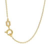hoplo holzenplotz Goldkette Ankerkette diamantiert Halskette 1,0 mm 333-8 Karat Gold, Kettenlänge:38 cm Kindergröße