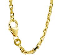 hoplo holzenplotz Goldkette Ankerkette diamantiert Halskette 2,0mm echt 333-8 Karat Gold, Kettenlänge:60 cm Unisex
