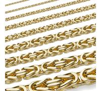hoplo holzenplotz Königskette Halskette 333, 585 oder 750 Karat Gold Auswahl, Länge:19 cm (Armband), Königskette Auswahl:Breite 1.8 mm 585-14 Karat Gold