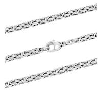 hoplo holzenplotz Königskette Halskette oder Armband Breite 3,5 mm - massiv 925 Sterlingsilber Auswahl, Kettenlänge:19 cm Armkette