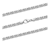 hoplo holzenplotz Königskette Halskette oder Armband Breite 4,0 mm - massiv 925 Sterlingsilber Auswahl, Kettenlänge:23 cm Armkette