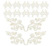 HORIALENCE 15 Paar aufbügelbare Applikationen für Kleidung: Applikationen, Stickereien, Verzierungen für Bühnenoutfits, Brautschleier, Kleider - zum Aufbügeln