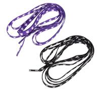 HORIALENCE 2 Paar Herzförmige Schnürsenkel aus Polyester Modische Flache Schnürbänder Strapazierfähig und Zeitsparend für Sneaker und Sportschuhe Damen und Herren