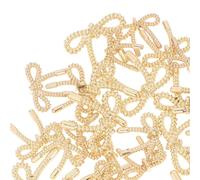 HORIALENCE 30 Stück Goldene Metall Knöpfe mit Eleganter Schleifenverzierung Zinklegierung 15 23mm Dekorative Befestigungsknöpfe für Selbstgemacht Kleidung Verzierungen