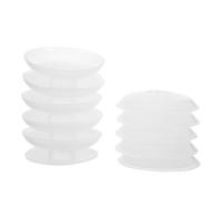 HORIALENCE kleine Garnspulen 10pcs weiße Kunststoffspulen 5 cm, Spulenhalter für Bastelarbeiten, Nähen und Stickgarn, Anti Verwicklungs Funktion für Outdoor und Reise