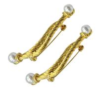 HORIALENCE Kreative Brustnadeln in Gold Vintage Broschen 2 Stück aus Legierung Einfach zu Dekorieren und Verstauen für Damen für Täglichen Gebrauch und Partys