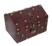 HORIALENCE Vintage Schmuckschatulle mit Schloss Abschließbare Schmuckbox für Ringe und Ohrringe Elegantes Retro Design zur Aufbewahrung und Dekoration im Schmuckgeschäft