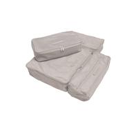 Horizn Studios | Gepäck-Accessoires | Packing Cubes in Sand Grey | Nylon Mesh | 35cm x 31cm x 9cm | 0.5kg