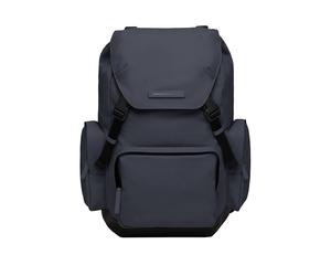 Horizn Studios | High-Performance Backpacks | SoFo Backpack Travel in Night Blue | Recycled water-sealed cotton canvas (no recycled lining) | 32cm x