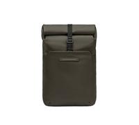 Horizn Studios | High-Performance Backpacks | SoFo Rolltop Backpack X in Dark Olive | Water-Sealed Cotton Canvas | 30cm x 47cm x 14cm | 0.85kg