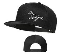 Horror Skull Hat Snapback Hat for Men Women Black Adjustable Classic Adult Baseball Cap Flat Bill Hip Hop Cap