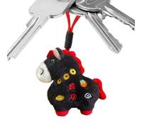 Horse Stuffed Animal,Chinese Theme Doll Pendant | Chinese Theme Stuffed Animal Keychain With Lanyard - For Handbag Purse Christm Toy Combines Fun Decoration Was Spring Festival Party Favors Home Decor