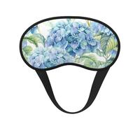 Hortensien-Aquarelldruck,Vollständige Augenabdeckungen, lichtundurchlässige Schlafmasken, Verdunkelungs-Augenschützer