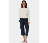 Schiesser Damen Schlafhose 3/4-lang Baumwolle Stretch Single-Jersey-Qualität - Mix + Relax