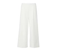 Stoffhose S.OLIVER, Damen, Gr. 36, N-Gr, sanftes weiß, Web, Obermaterial: 47% Modal, 41% Polyester, 12% Elasthan, unifarben, lässig geschnitten lang, Hosen Stoffhose, mit weitem Bein und Gummizug (872