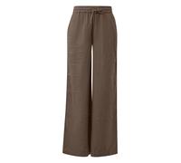 Musselin Hose mit weitem Bein und Elastikbund 36 braun 2181304.8922.36