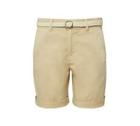 Bermudas S.OLIVER, Damen, Gr. 36, N-Gr, desert beige, Web, Obermaterial: 98% Baumwolle, 2% Elasthan, ca. Mitte Oberschenkel, Hosen Bermudas, inkl. geflochtenem Gürtel, Baumwollstretch (17692913-36) de