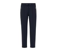 Stoffhose S.OLIVER BLACK LABEL, Damen, Gr. 42, N-Gr, navy, Web, Obermaterial: 78% Polyester, 22% Elasthan, unifarben, schmal lang, Hosen Stoffhose, mit Kordelzug (93418821-42) navy