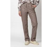 MONARI Hose Straight Fit in Lederoptik braun | 42