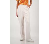 Jogger Pants MONARI "Basic Lurex", Damen, Gr. 44, N-Gr, beige, Web, Obermaterial: 55% Polyester, 38% Viskose, 7% Elasthan. Bündchen: 80% Polyester, 20% Elasthan, unifarben, straight fit lang, Hosen, e
