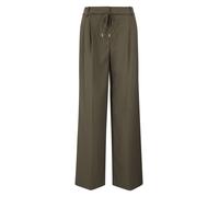 Fließende Wide-Leg-Hose mit abnehmbarem Gürtel olive 44/LONG