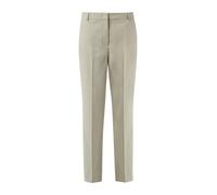 Comma 7/8-Hose Cigarette-Pants – strukturiert mit Bügelfalten – Beige Gr. 46 Damen