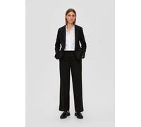 s.Oliver Stoffhose Regular Wide Leg aus Viskosemix Schwarz Größe 48/REG