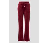 Hose aus weichem Nicki mit Logo-Stickerei | QS x Von Dutch 34 rot 2175545.3900.34