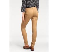 Stretch-Hose HEINE, Damen, Gr. 42, Normalgrößen, braun (camel), 48% Baumwolle, 45% Polyester, 7% Elasthan, Miedereinsatz:15% Elasthan, 85% Polyamid, unifarben, lang, Hosen (91579445-42) camel