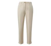 s.Oliver Anzughose S.OLIVER BLACK LABEL Damen mit Taschen Grau-Beige Gr. 36 N-Gr