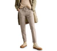 Stoffhose CECIL "Style Tracey", Damen, Gr. XXL (46), Länge 28, beige (light hazel beige), Web, Obermaterial: 73% Baumwolle, 24% Polyester, 3% Elasthan, unifarben, casual, regular fit knöchelfrei, Hose