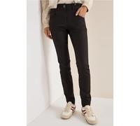 Lederimitathose CECIL, Damen, Gr. 33, Länge 32, tartufo braun, Stoff, 76% Viskose, 21% Nylon, 3% Elasthan, unifarben, slim fit lang, Hosen, 5-Pocket-Style (11140827-33) tartufo braun