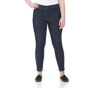 Große Größen: Jeggings aus Super Stretch, in leicht glänzender Optik, black Denim, Gr.54