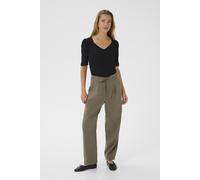 Marlene-Hose KAFFE "Hose KAmerle", Damen, Gr. 44, N-Gr, beige (morel), Obermaterial: 64% Polyester Pol. recyc.. 33% Viskose CV. 3% Elasthan EL., Hosen (94460839-44) morel