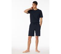 Schiesser Herren Lange Schlafhose Bio-Baumwolle-Mix + Relax Pyjamaunterteil, dunkelblau_182186, 54