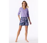 Hose kurz Heavy Single Jersey Blumen multicolor - Mix+Relax 36