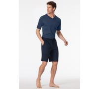 Schiesser Herren Lange Schlafhose Bio-Baumwolle-Mix + Relax Pyjamaunterteil, Nachtblau_182186, 58