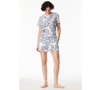 Schiesser Mix and Relax Women Shorts Weiß Muster Baumwolle X-Small Damen