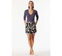 Hose kurz Viskose-Webware Blumen multicolor Mix+Relax 42