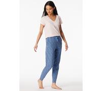 Hose lang Bündchen aqua gemustert - Mix+Relax 38