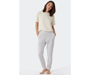 Hose lang Bündchen grau-meliert - Mix+Relax 46